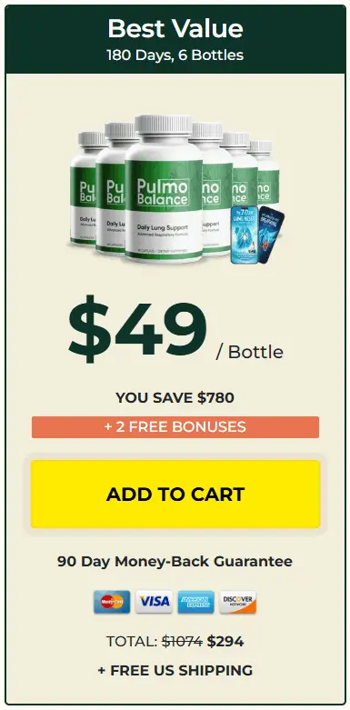 Pulmo Balance 6 bottle price